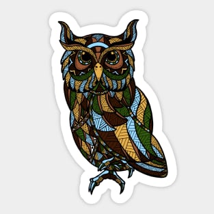 Owl Ornate Sticker